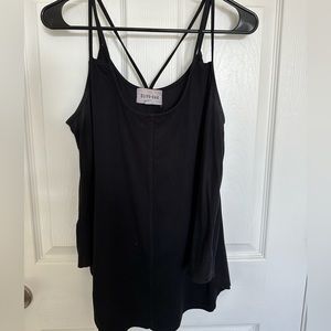 Black Suede Olive & Oak Spaghetti Strap Tank